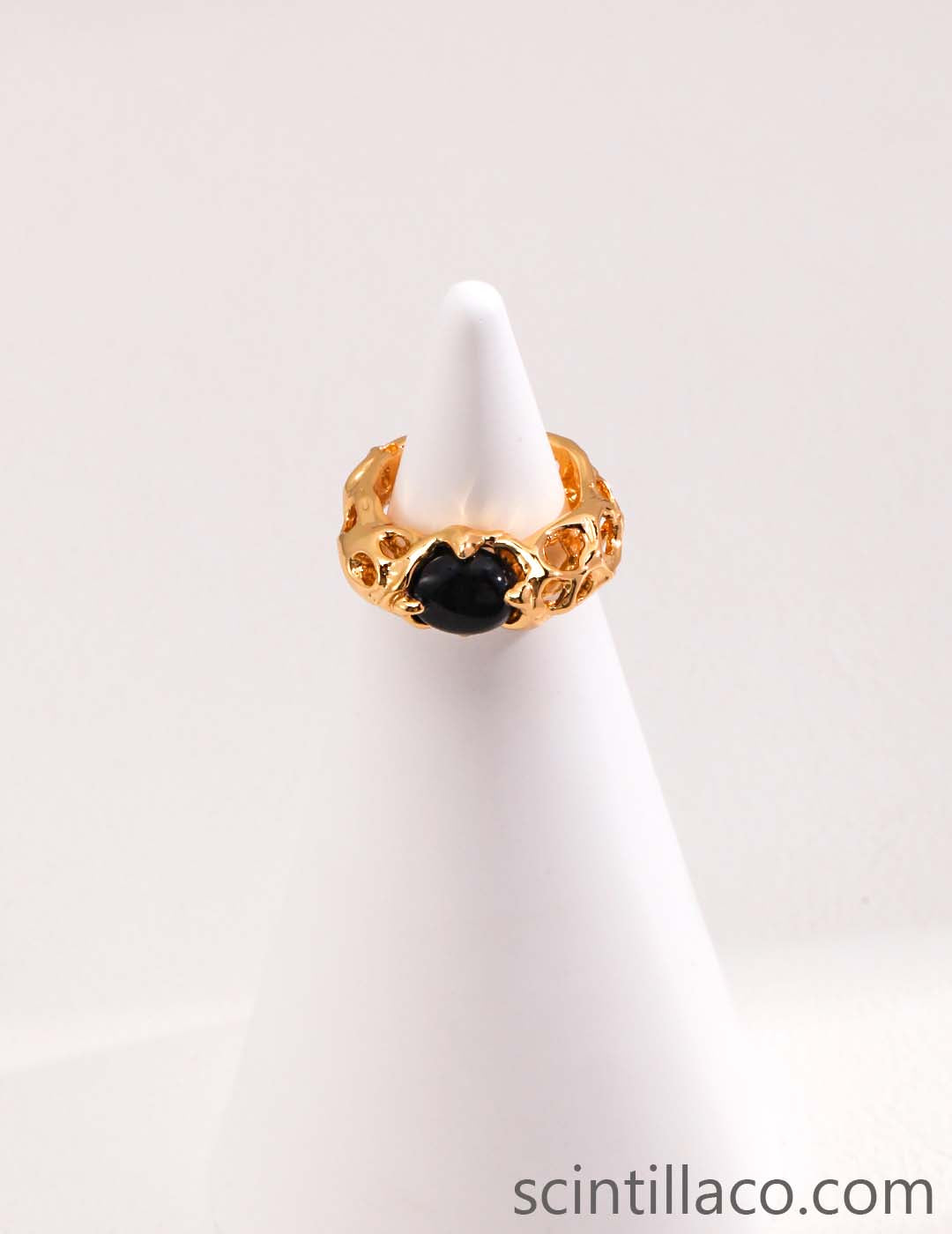 Black Agate Ring