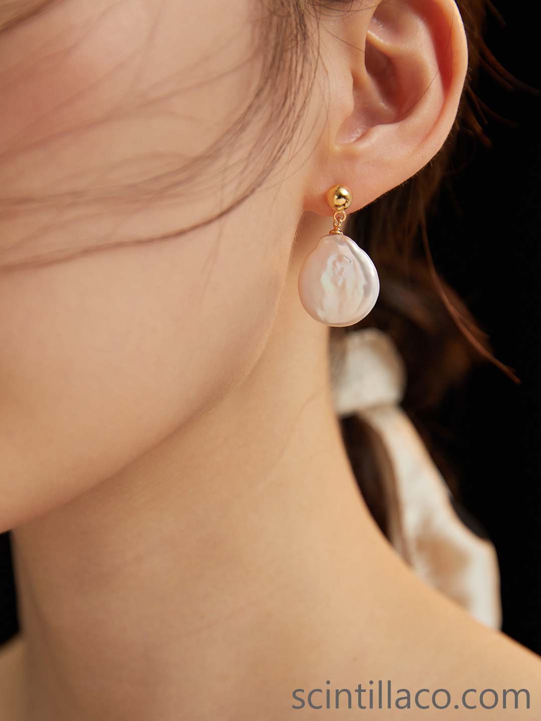 Baroque Pearl Earring