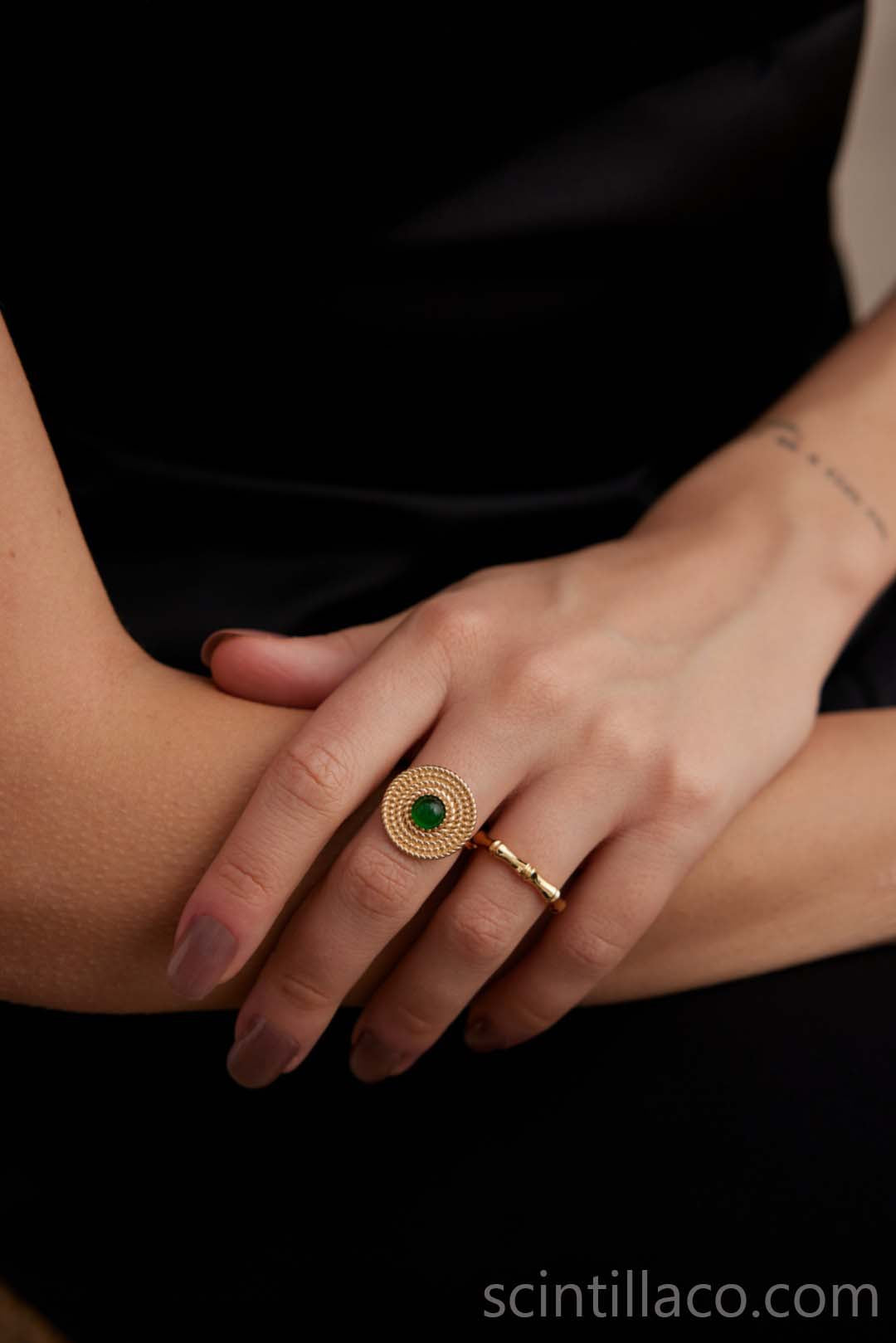 Silver Chalcedony Ring