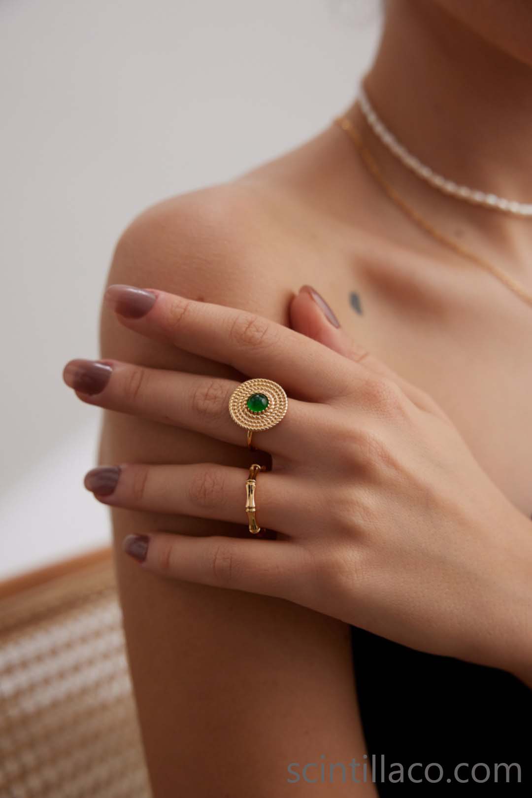 Silver Chalcedony Ring