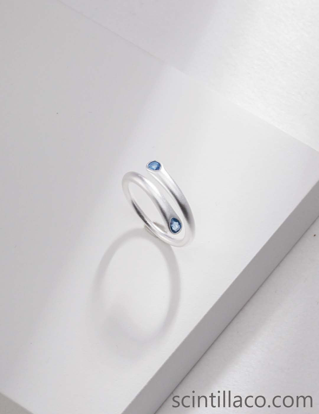 Silver Sapphire Ring