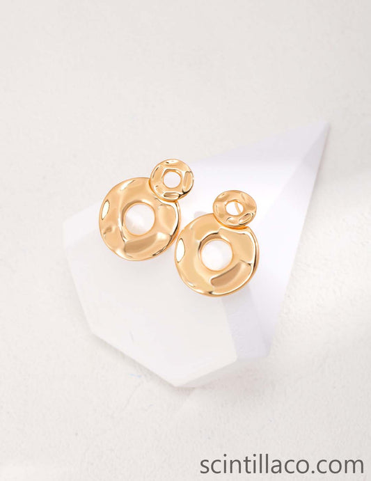 Golden/White Golden Color Earrings