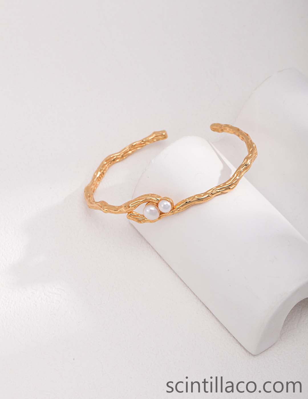 Golden Color Pearl Bracelet