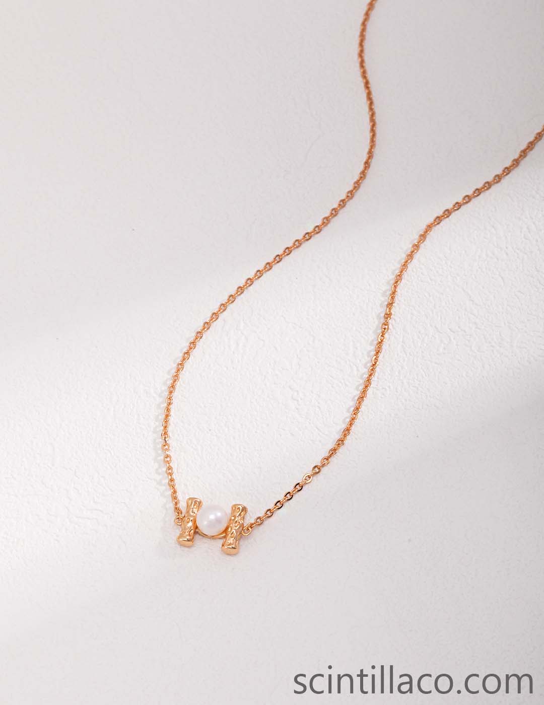 Golden Color Pearl Necklace